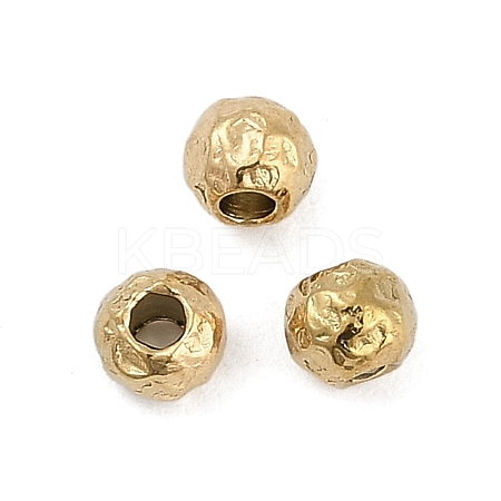 Textured 316 Surgical Stainless Steel Beads STAS-M106-01B-G-1
