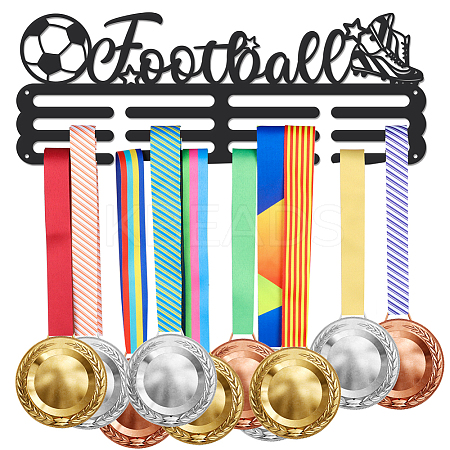 Sports Theme Iron Medal Hanger Holder Display Wall Rack ODIS-WH0021-451-1