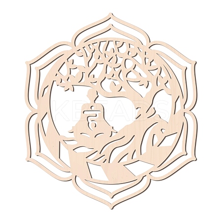 Laser Cut Wooden Wall Sculpture WOOD-WH0105-007-1