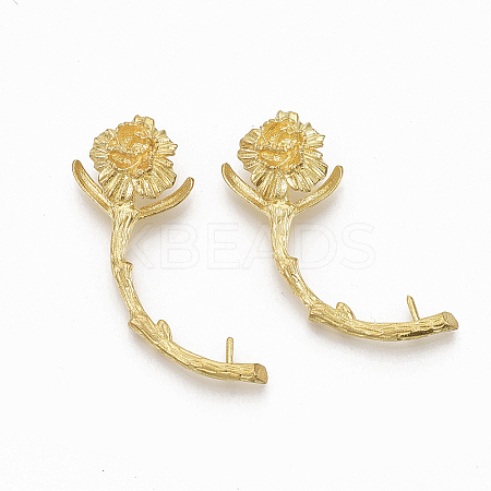 Brass Peg Bails Pendants KK-S349-283-NF-1