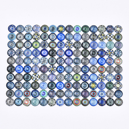 Flatback Glass Cabochons for DIY Projects GGLA-S047-12mm-06I-1