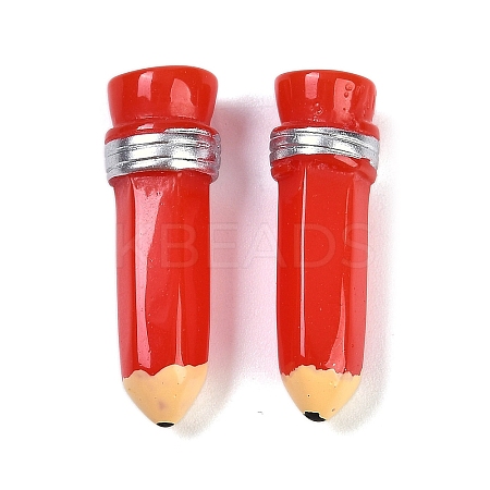 Pencil Resin Cabochons RESI-Q014-06C-1