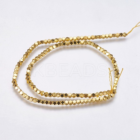 Electroplate Non-magnetic Synthetic Hematite Bead Strands X-G-K237-08I-1