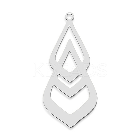 Non-Tarnish 201 Stainless Steel Pendants STAS-S105-LA747-1-1