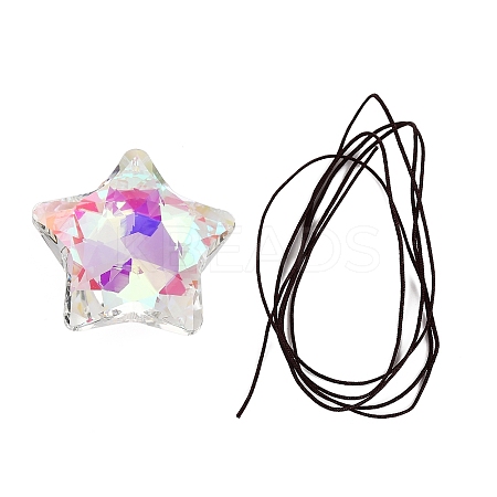 Star Glass Suncatchers HJEW-Z009-01A-02-1