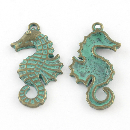 Zinc Alloy SeaHorse Pendants LS-X-PALLOY-R065-027-LF-1