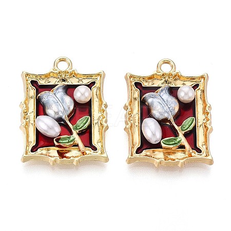 Alloy Enamel Pendants FIND-M060-09C-G01-1