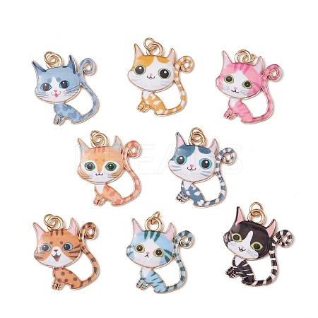 Alloy Enamel Pendants PALLOY-JF03561-1
