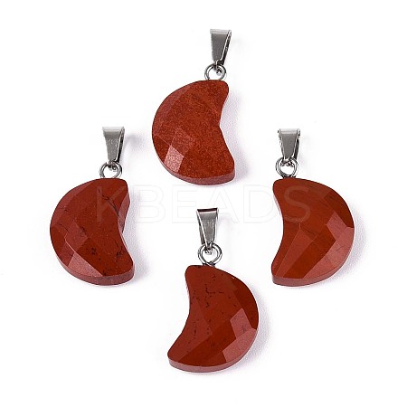 Natural Red Jasper Pendants G-N349-02H-P-1
