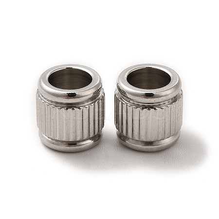 Non-Tarnish 201 Stainless Steel European Beads STAS-M089-03P-1