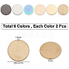 12Pcs 6 Colors PVD Vacuum Plating 304 Stainless Steel Pendants STAS-SC0002-14B-2