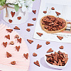 200Pcs 2 Styles Wood Buttons FIND-GO0001-91-4