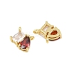 Brass Pave Cubic Zirconia Charms CU-CBA6A75-03G-03-2