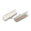 Non-Tarnish 304 Stainless Steel Ribbon Crimp Ends STAS-H158-B01-P-2