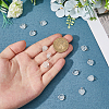 12Pcs Natural Quartz Crystal Heart Charms G-FI0001-29-3