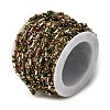 Handmade 304 Stainless Steel Glass Column Link Chains CHS-L032-14G-02-3