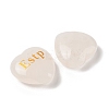 Natural Quartz Crystal Heart Engraving MBTI Figurines Statues for Home Office Desk Decorations G-K353-05J-2