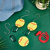 8Pcs Acrylic Sport Ball Connector Charms DIY-NB0014-46B-4