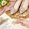 4Pcs 2 Styles Alloy Rhinestone Shoe Decoration DIY-FG0004-73-4