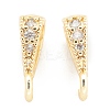 Brass Micro Pave Clear Cubic Zirconia Pendants ZIRC-O042-01G-2
