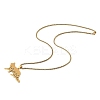 201 Stainless Steel Hollow Cat Shaped Pendant Box Chain Necklaces LS-NJEW-M086-06G-2