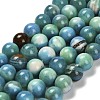 Dyed Natural Fire Crackle Agate Beads Strands G-G203-09A-10mm-2