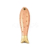 Brass Enamel Pendants KK-CBAF17A-06G-2