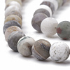 Natural Bamboo Leaf Agate Beads Strands G-T106-028-2
