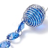 Glass Round & Octagonal Beads Hanging Suncatchers HJEW-JM04617-01-5