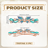 1Pc Alloy Rhinestone Hair Barrettes PHAR-LP0001-34D-2
