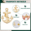 6Pcs Alloy Lapel Pin Backs JEWB-DC0001-23G-4