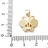 Brass Micro Pave Cubic Zirconia Pendants KK-C161-02G-09-3