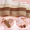 4 Rolls 4 Colors Cotton Frayed Ribbons OCOR-PH0005-71-5