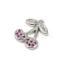 Brass Micro Pave Cubic Zirconia Pendants KK-M322-48P-04-2