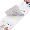 200Pcs Rectangle with Flower Here for You Theme Paper Self-Adhesive Stickers AJEW-S084-02E-3