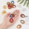 DIY Two Tone Teardrop Pendant Earrings Making Kit DIY-OC0008-16-3