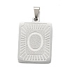 Non-Tarnish 304 Stainless Steel Pendants STAS-K216-48O-P-1