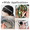 30Pcs 3 Styles Hair Accessories Iron Hair Band Findings OHAR-TA0001-08B-8