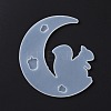 DIY Animal on the Crescent Moon Big Pendant Silhouette Silicone Molds LS-DIY-F125-05-4