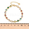 304 Stainless Steel Pave Colorful Cubic Zirconia Tennis Bracelets for Women BJEW-T023-02D-G-3