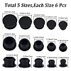 30Pcs 5 Style Silicone Bottle Seal Plug AJEW-GF0008-09A-2