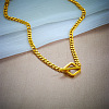 Rhombus Toggle 304 Stainless Steel Pendant Necklaces for Women FS-WG6DB9B-01-3