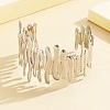 304 Stainless Steel Cuff Bangles for Women BJEW-D384-04P-1