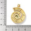 Brass Micro Pave Cubic Zirconia Pendants KK-M300-16G-3