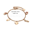 Stylish 304 Stainless Steel bracelet with letter star flower pendant for daily wear. LX3227-3-1