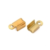 Ion Plating(IP) 304 Stainless Steel Folding Crimp Cord Ends FIND-Q118-01G-03-2