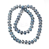 Transparent Electroplate Glass Beads Strands EGLA-P062-01A-FR01-2