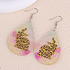 Easter Printed Acrylic Dangle Earrings FS-WGDC384-02-1