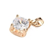 Brass Micro Pave Cubic Zirconia Pendants X-KK-E795-29KCG-04-2