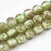 Handmade Gold Sand Lampwork Beads LAMP-T006-06J-1